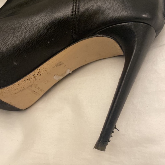 Leather booties with silver studs size 37 - Picture 3 of 4